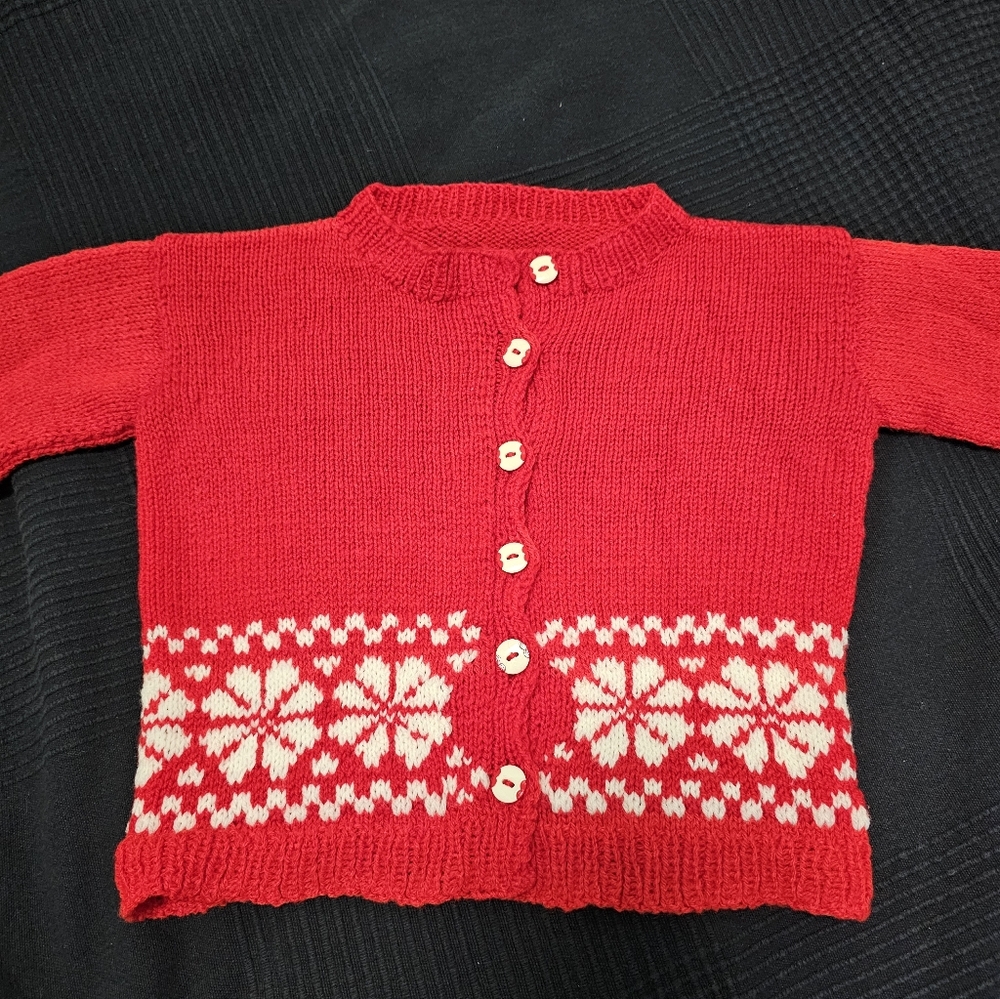 Handmade Knit Christmas Sweater